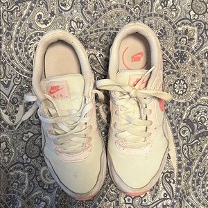 Nike Air Cream and Coral Sneakers